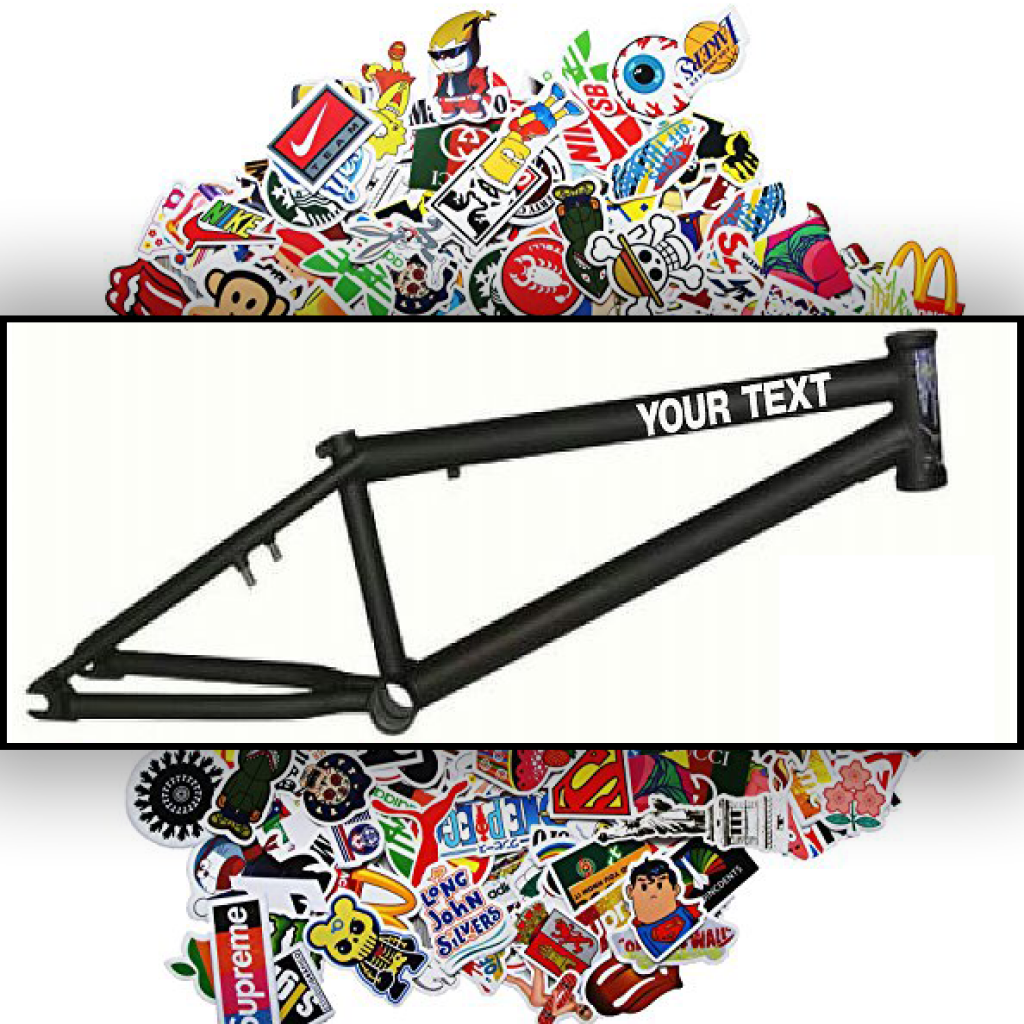 Design and print your own custom bicycle stickers & decals at ZX Studio. Print one or many designs, as many that will fit on your sheet size selection. Can be also shape cut around your design for that extra special touch.